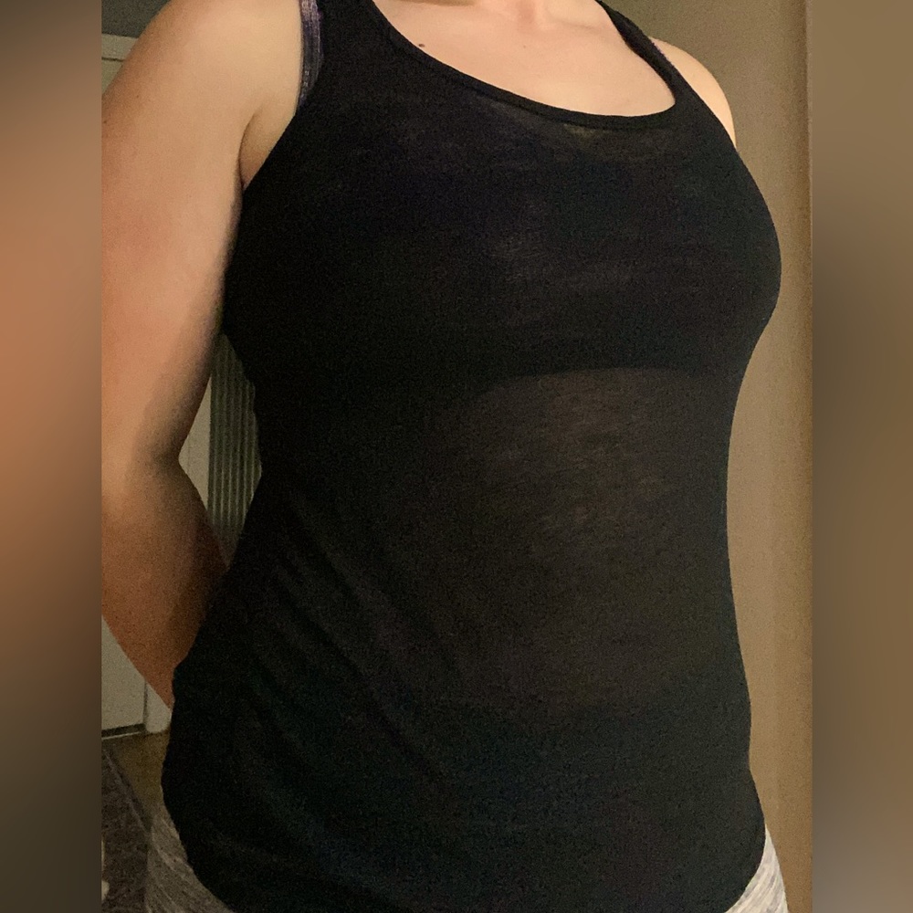 Women’s black tank top